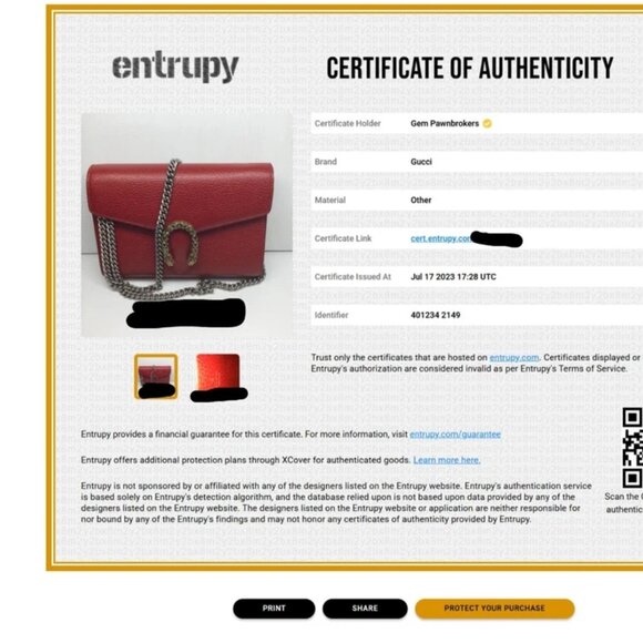 Gucci Dionysus Red Leather Mini Chain Bag 401231 - Picture 6 of 16